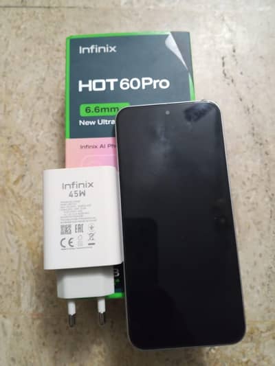 Infinix Hot 60 Pro 8/128 new condtion 10/10 and in weranty full box