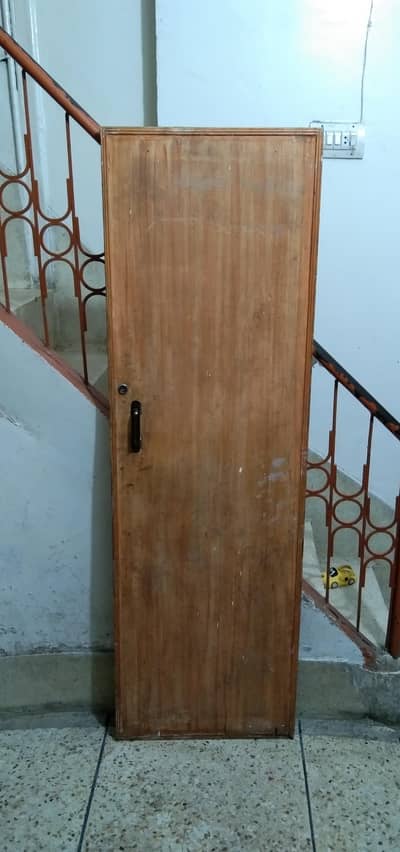 lakri ka darwaza sath lohay ki kabzay ki larr b