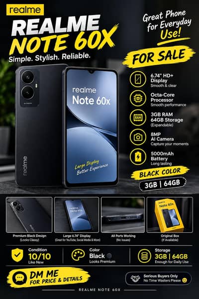 Realme Note 60x