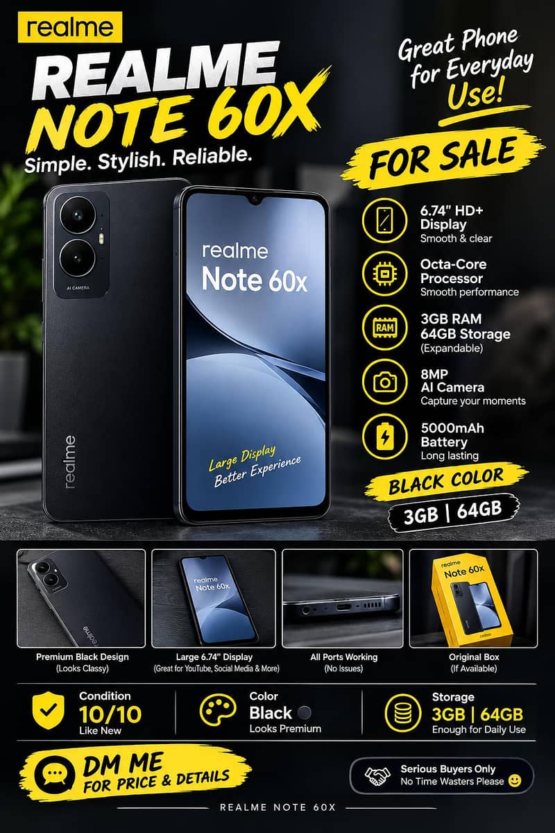 Realme Note 60x 0