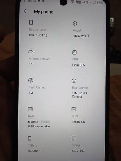 Infinix Hot 12 with box