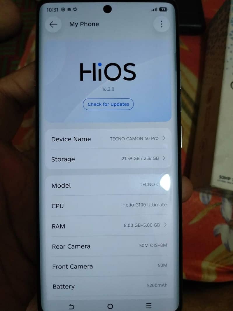 Tecno CAMON 40 Pro 3