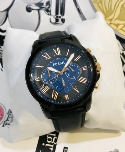 FOSSIL-CHRONOGRAPH-NEW & ORIGINAL WATCH-SEIKO CITIZEN CASIO ARMANI OMA
