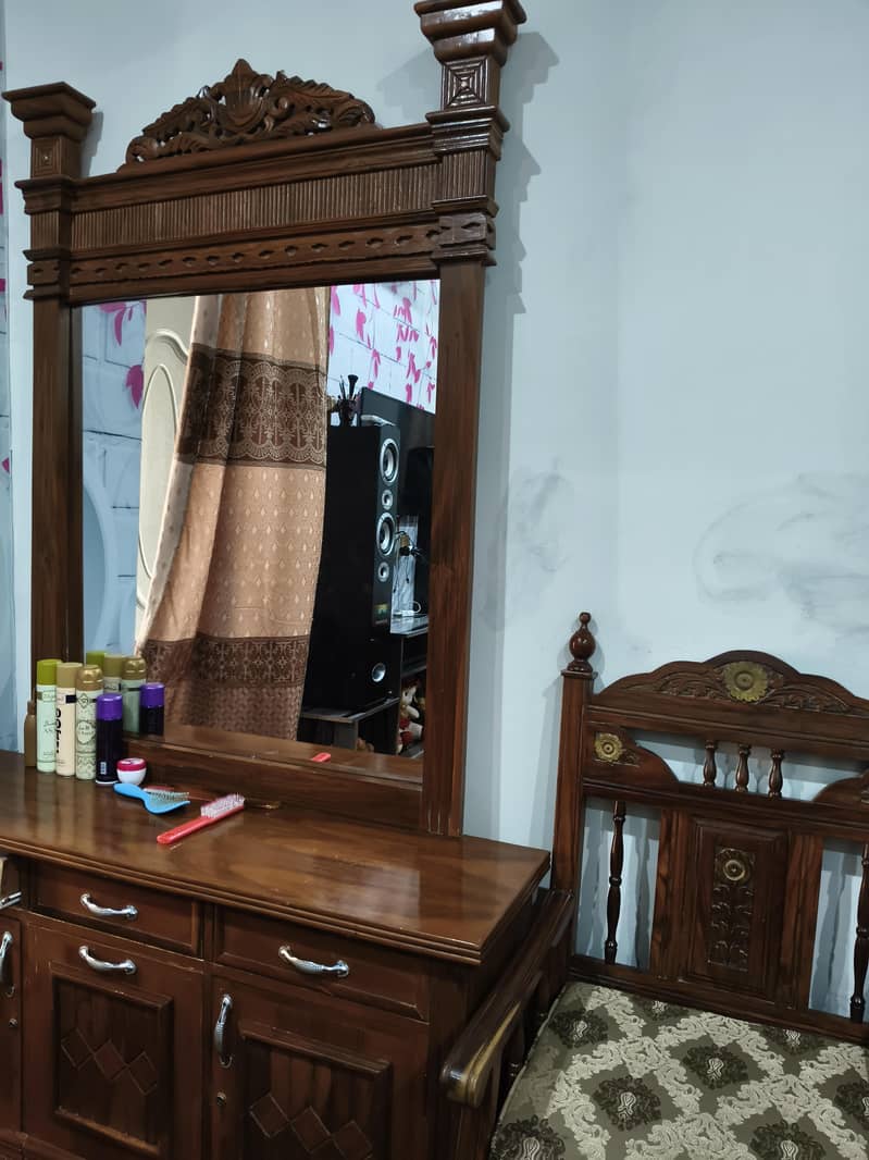 Full solid wood bed 2