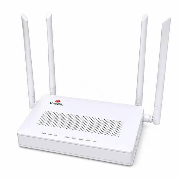V-SOL AC1200 Dual Band WiFi Router | GPON Fiber Modem | 4 Antenna Gigabit Router