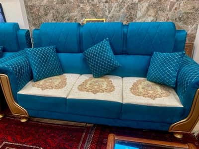 7 Seater Sofa, Dinning Chairs & One Table