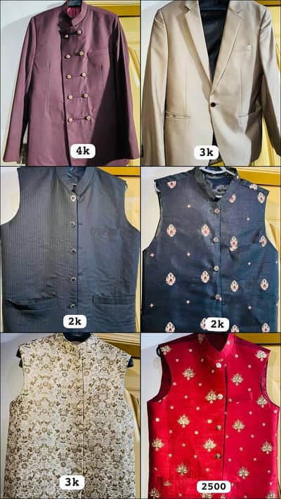 Men’s Formal Waistcoat, Prince Coat, Blazer