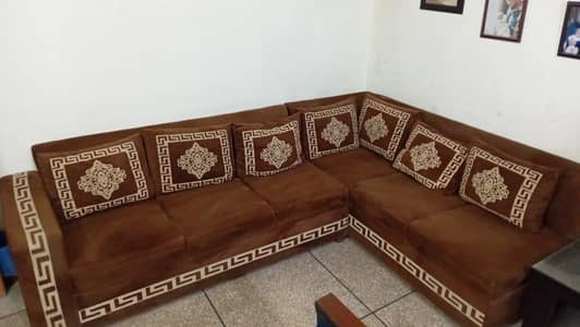 L shape sofa set