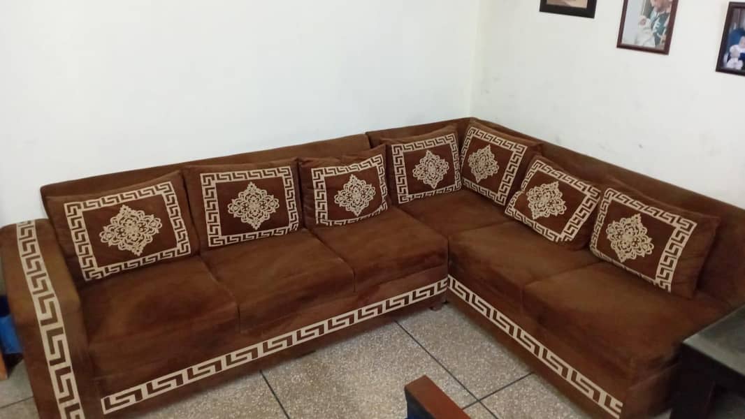 L shape sofa set 0