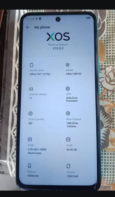 Infinix Hot 12play official approve