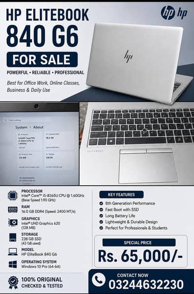 HP Elite book 840 G6