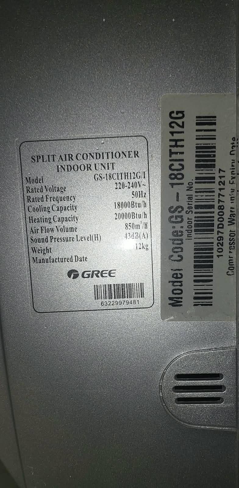 Gree split AC Inverter 2