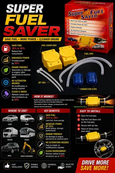Super Fuel Saver – Fuel Saving Device for Cars, Vans & Trucks