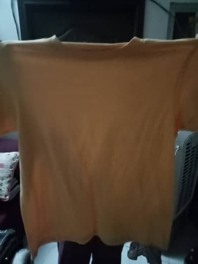 Yellow cotton shirt unisex