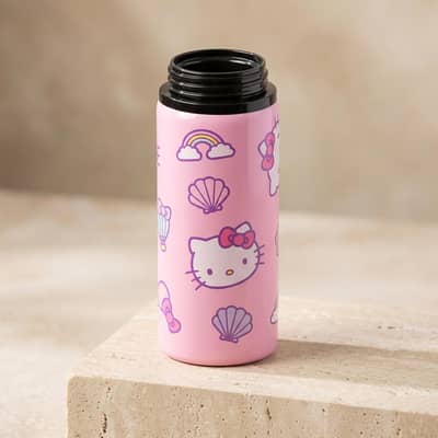 Hello Kitty Insulated Water Bottle Set Pink Leak Proof