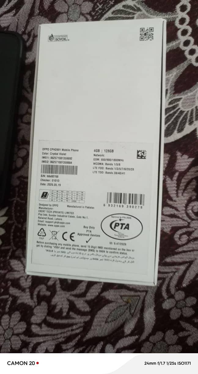 OPPO A6k brand new urgent sale 1 month used 2