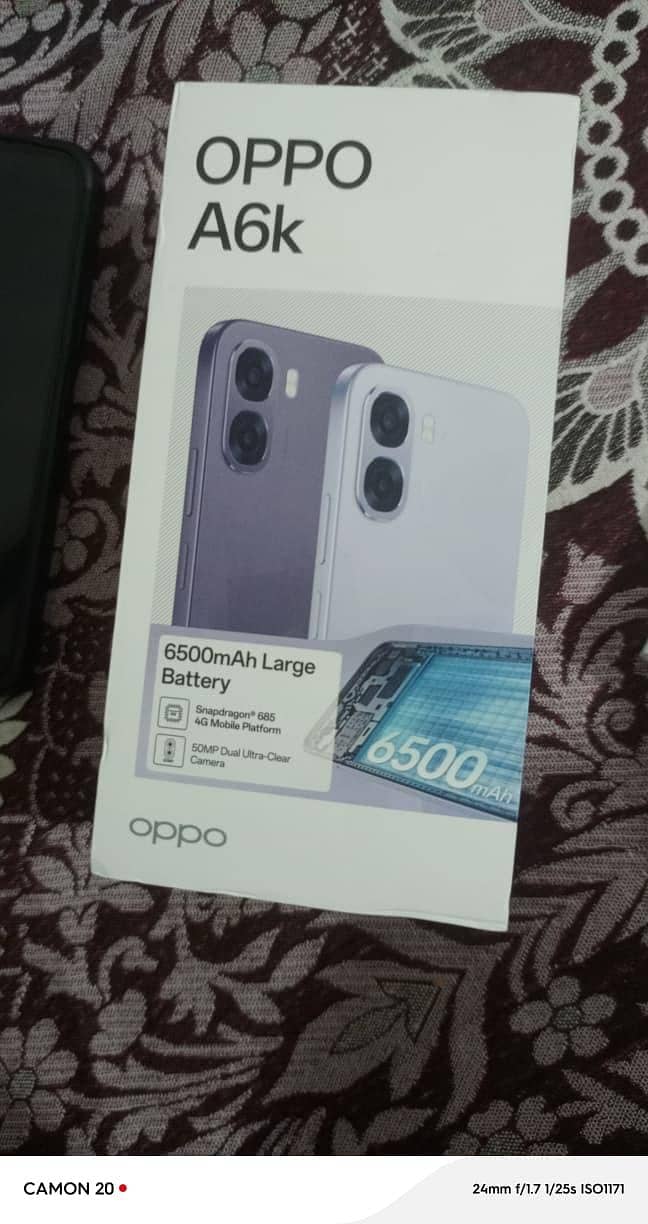 OPPO A6k brand new urgent sale 1 month used 3