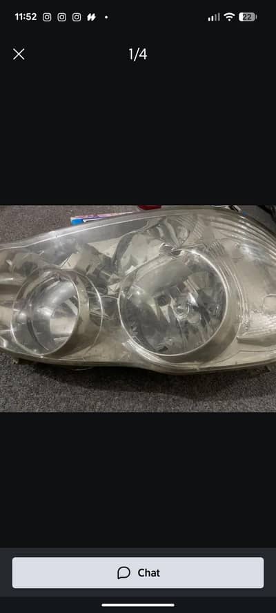 Corolla Se Saloon Driver side head light (model 2001 to 2007)