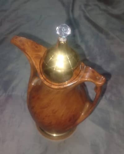 Brand new wooden tea pot