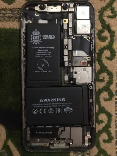 Apple iPhone X 64GB PTA Approve Board and Battery