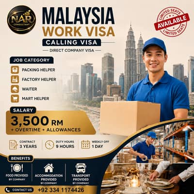  SAUDI ARABIA &  MALAYSIA JOB OPPORTUNITIES