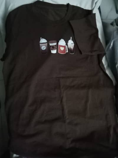 Brown printed shirt