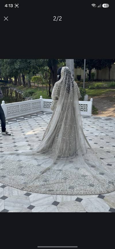 Luxury Silver Walima Bridal Maxi