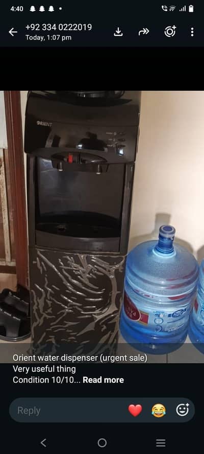 New orient water dispenser (urgent sale)