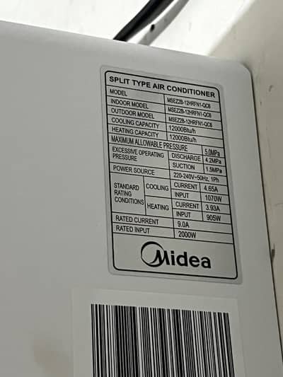 Xtreme plus Midea 1 Ton AC  71% Energy saving