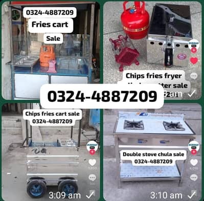 chips burger shawarma fries hotplate fryer oven biryani counter sale