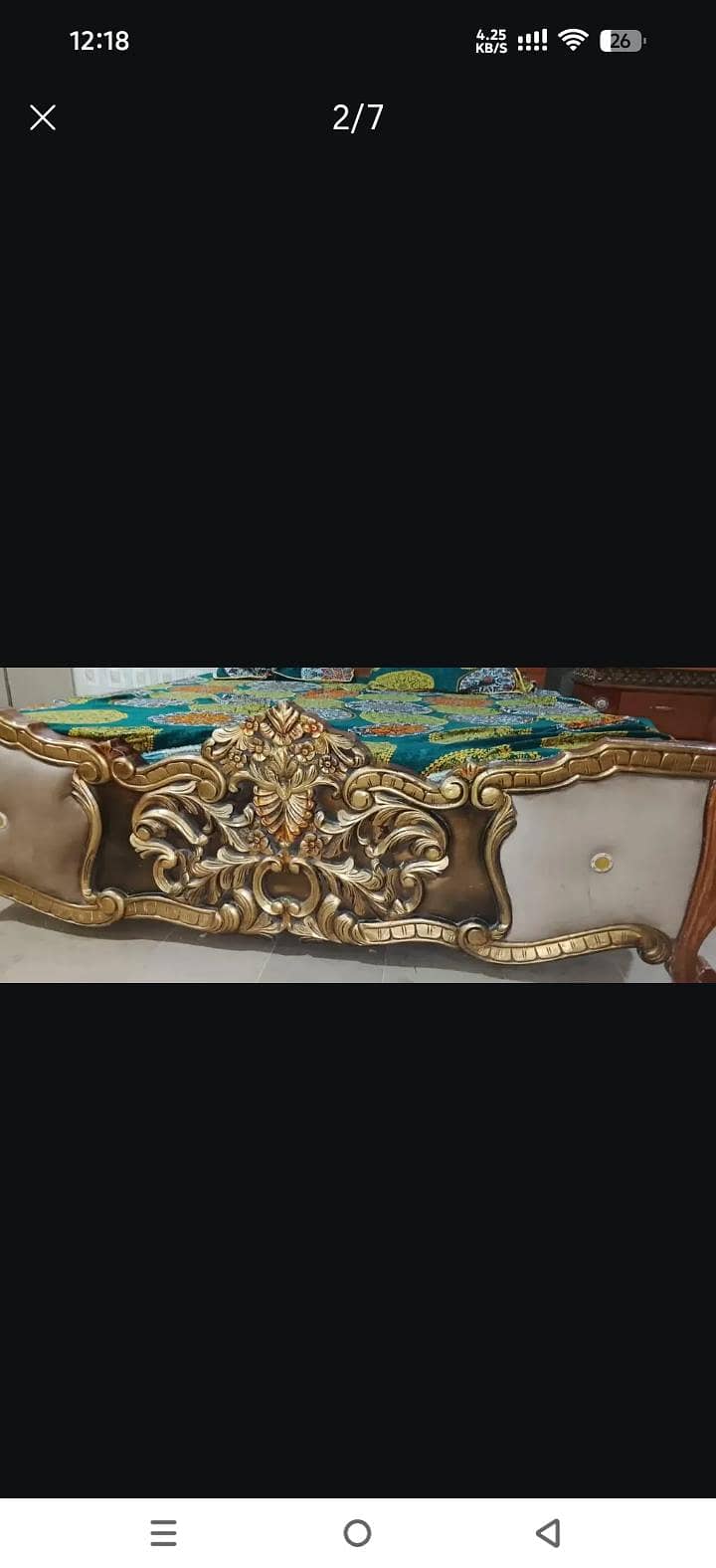 Royal Double Bed Set With Dressing Table 1