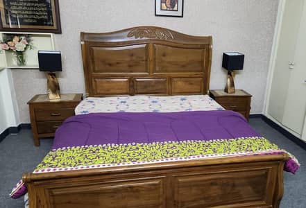 Double Bed, side Tables and Dressing table with Mirror
