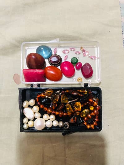 Amber,pearls and stones antique items antique stones antique jewellery