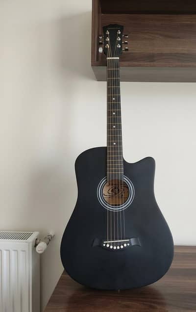 Student Acoustic Guitar + Bag, Capo & Picks (See Video & Pics)