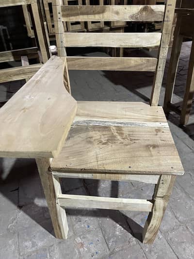 School College Writing Chair Wooden - New Stock Available