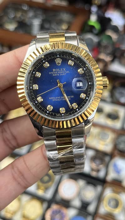 Rolex Datejust Two-Tone Royal Blue Dial Premium Watch