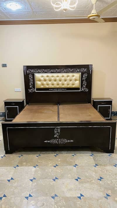 King  size double bed with side tables