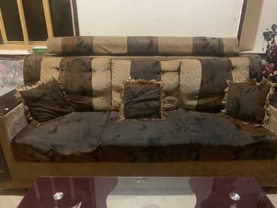 6 seater sofa urgent sale (3+2-1)