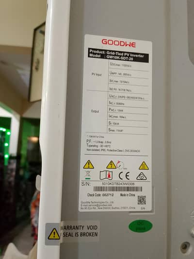 GoodWE (On Grid) Solar Inverter