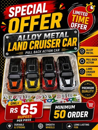 Alloy metal Land Cruiser car Perfect gift for kids