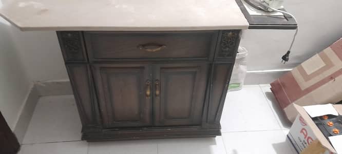Wooden Iron Stand