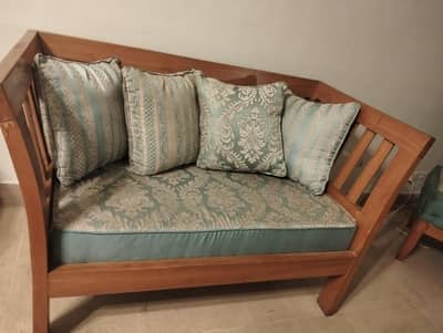 deeyar wood 9 seater sofa