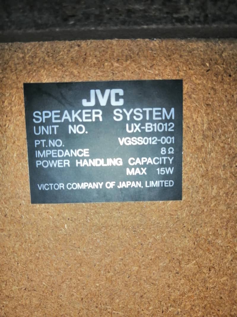 jvc speaker 6