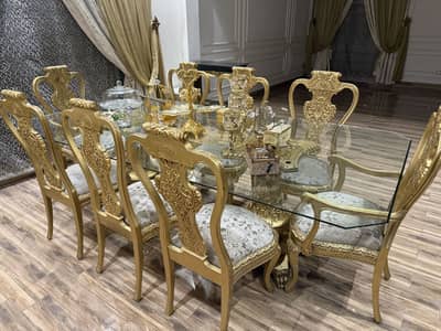 Pure sheesham solid dinning with 8 chairs