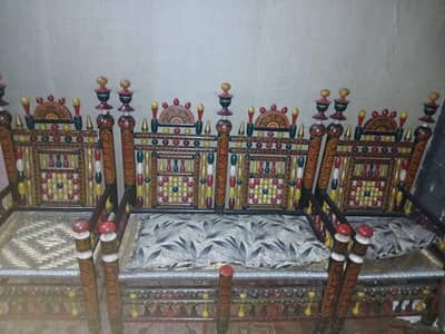 Traditional Wooden Bed Set for Sale – Complete Furniture Set