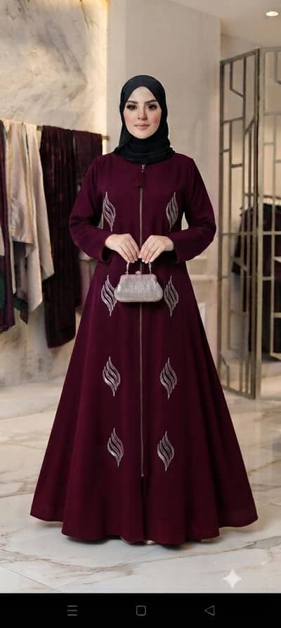 new maxi style diffren desing abaya
