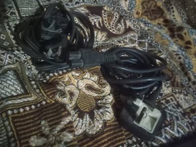 2x Computer/Monitor Power Cable – Black