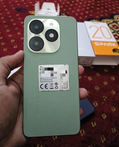 Tecno Spark 20C 4+4/128gb With Complete Box