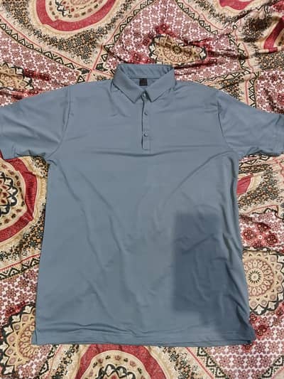 China Stretchable Polo Shirt — Imported Fabric, Grey