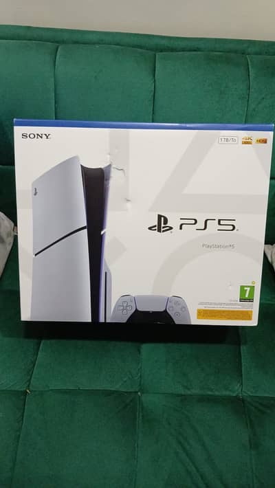 PS5 Slim Disc Edition 1TB Brand New Sealed Box – UK Version (CFI-2116)